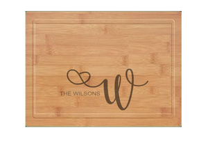 Momentum - Large Modern Bamboo Cutting Board with Juice Groove