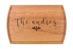 Intercap Lending - Large Modern Cherry Cutting Board with Juice Groove
