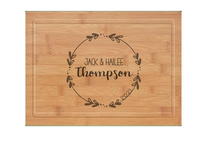 Momentum - Large Modern Bamboo Cutting Board with Juice Groove