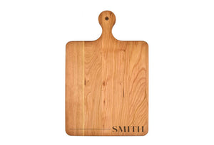 Momentum - Solid Cherry Cutting Board with Rounded Handle