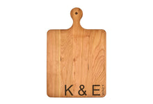Load image into Gallery viewer, First Colony Mortgage - Solid Cherry Cutting Board with Rounded Handle
