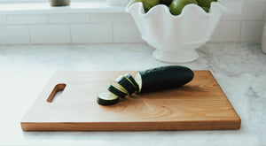 First Colony Mortgage - Large Cherry Chopping Board with Cutout Handle