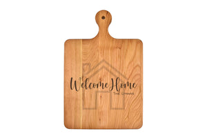 Momentum - Solid Cherry Cutting Board with Rounded Handle