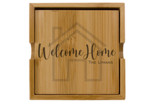 Load image into Gallery viewer, First Colony Mortgage - Bamboo Coaster Box Set