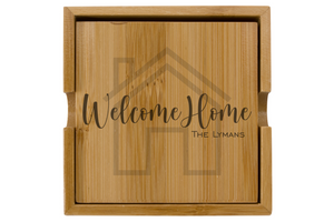 First Colony Mortgage - Bamboo Coaster Box Set