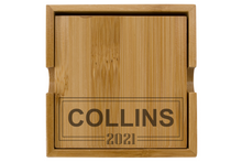 Load image into Gallery viewer, Intercap Lending - Bamboo Coaster Box Set - 4 Coasters