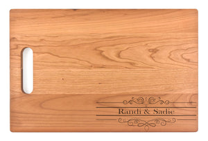 Prosperity Lending - Large Cherry Chopping Board with Cutout Handle