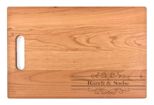 Load image into Gallery viewer, Large Cherry Chopping Board with Cutout Handle
