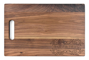 Intercap Lending - Large Walnut Chopping Board with Cutout Handle