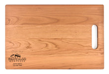 Load image into Gallery viewer, First Colony Mortgage - Large Cherry Chopping Board with Cutout Handle