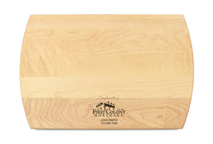 First Colony Mortgage - Large Modern Maple Cutting Board with Juice Groove