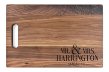 Load image into Gallery viewer, First Colony Mortgage - Large Walnut Chopping Board with Cutout Handle