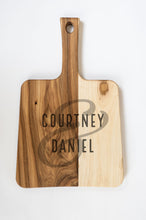 Load image into Gallery viewer, First Colony Mortgage - Large Modern Hickory Charcuterie Board with Handle