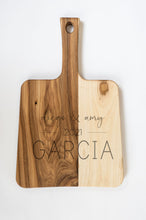 Load image into Gallery viewer, Large Modern Hickory Charcuterie Board with Handle