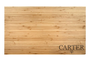 Intercap Lending - Large Bamboo Cutting Board with Modern Cut Edge