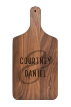 Load image into Gallery viewer, First Colony Mortgage - Solid Walnut Charcuterie Board with Handle