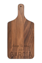 Load image into Gallery viewer, Intercap Lending - Solid Walnut Charcuterie Board with Handle