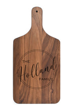 Load image into Gallery viewer, Prosperity Lending - Solid Walnut Charcuterie Board with Handle