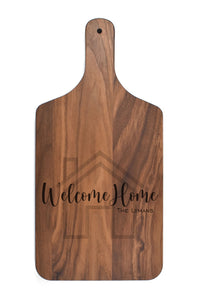 First Colony Mortgage - Solid Walnut Charcuterie Board with Handle