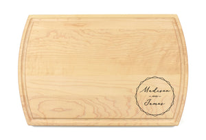 Momentum - Large Modern Maple Cutting Board with Juice Groove