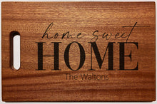 Load image into Gallery viewer, Neo Home Loans - Large Mahogany Chopping Board with Cutout Handle