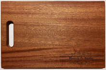 Load image into Gallery viewer, Intercap Lending - Large Mahogany Chopping Board with Cutout Handle