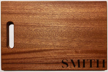 Load image into Gallery viewer, Prosperity Lending - Large Mahogany Chopping Board with Cutout Handle