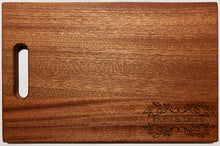 Load image into Gallery viewer, Momentum Loans - Large Mahogany Chopping Board with Cutout Handle