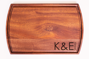 Prosperity Lending - Large Modern Mahogany Cutting Board with Juice Groove