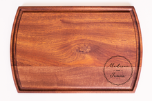 Load image into Gallery viewer, Intercap Lending - Large Modern Mahogany Cutting Board with Juice Groove