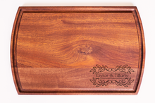 Load image into Gallery viewer, First Colony Mortgage - Large Modern Mahogany Cutting Board with Juice Groove