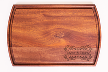 Load image into Gallery viewer, Prosperity Lending - Large Modern Mahogany Cutting Board with Juice Groove