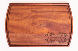 Prosperity Lending - Large Modern Mahogany Cutting Board with Juice Groove