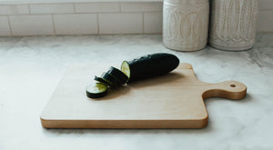 First Colony Mortgage - Solid Maple Cutting Board with Rounded Handle
