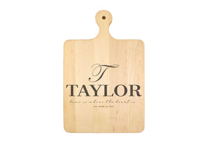 Intercap Lending - Solid Maple Cutting Board with Rounded Handle