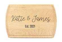 Load image into Gallery viewer, Large Modern Maple Cutting Board with Juice Groove