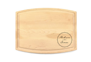 First Colony Mortgage - Medium Modern Maple Bar Board with Juice Groove