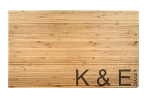 Prosperity Lending - Large Bamboo Cutting Board with Modern Cut Edge