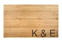 Load image into Gallery viewer, First Colony Mortgage - Large Bamboo Cutting Board with Modern Cut Edge