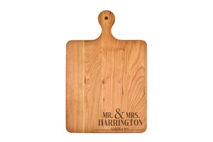 Momentum - Solid Cherry Cutting Board with Rounded Handle