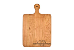 Momentum - Solid Cherry Cutting Board with Rounded Handle