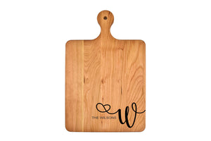 Momentum - Solid Cherry Cutting Board with Rounded Handle