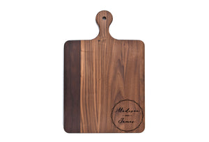 Momentum - Solid Walnut Cutting Board with Rounded Handle