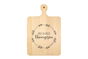 Intercap Lending - Solid Maple Cutting Board with Rounded Handle