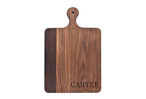 Momentum - Solid Walnut Cutting Board with Rounded Handle