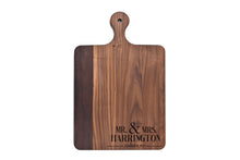 Load image into Gallery viewer, Momentum - Solid Walnut Cutting Board with Rounded Handle