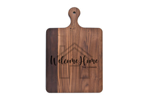 First Colony Mortgage - Solid Walnut Cutting Board with Rounded Handle