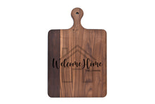 Load image into Gallery viewer, Momentum - Solid Walnut Cutting Board with Rounded Handle