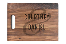 Load image into Gallery viewer, Medium Walnut Bar Board With Cutout Handle