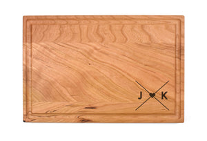 Rectangular Cherry Bar Board With Juice Grooves